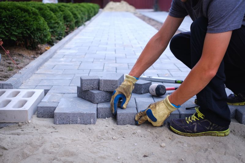 Paver Installation in Action