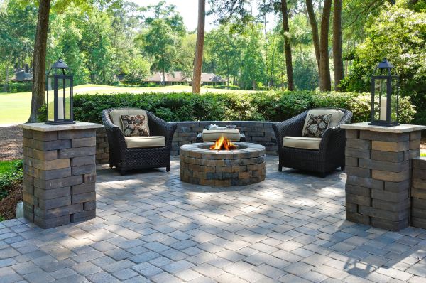 Fire Pit Installation in Evans