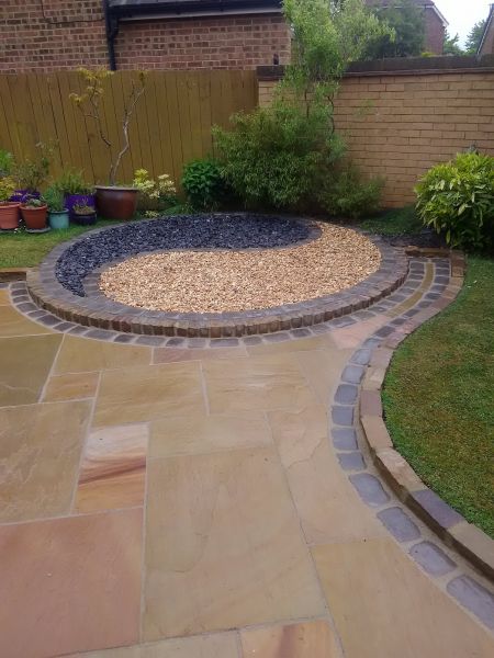 Sandstone Patio Installation in Evans