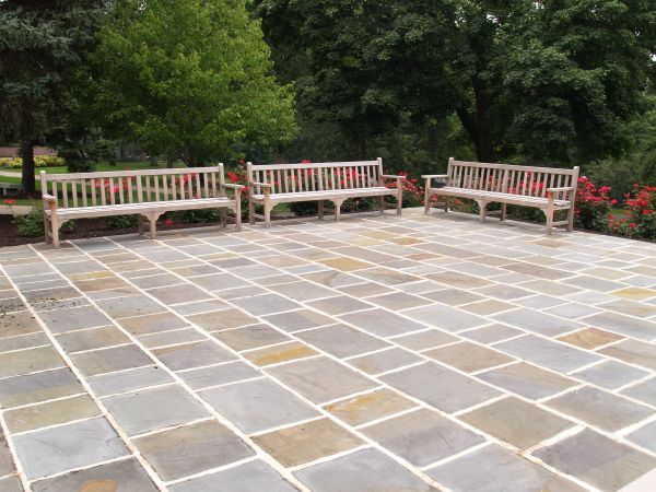 Slate Patio Installation in Evans